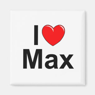 I Love (Heart) Max Magnet