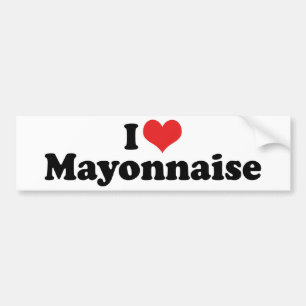 I Love Heart Mayo - Mayonnaise Lover Bumper Sticker