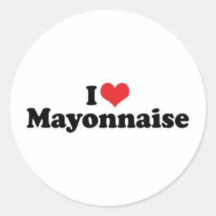 I Love Heart Mayo - Mayonnaise Lover Classic Round Sticker