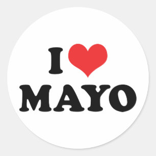 I Love Heart Mayo - Mayonnaise Lover Classic Round Sticker