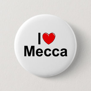 I Love (Heart) Mecca 6 Cm Round Badge