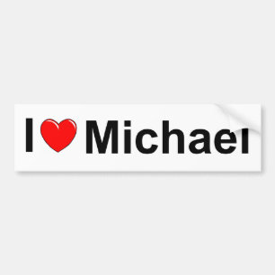 I Love (Heart) Michael Bumper Sticker