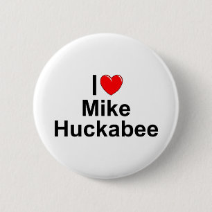 I Love (Heart) Mike Huckabee 6 Cm Round Badge