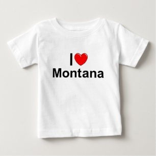I Love (Heart) Montana Baby T-Shirt