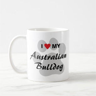 I Love (Heart) My Australian Bulldog Coffee Mug