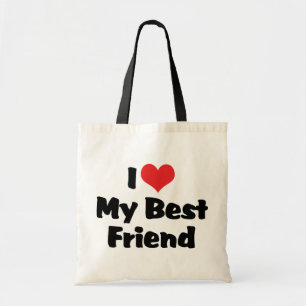 I Love Heart My Best Friend - BFF Tote Bag