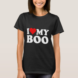 I Love Heart My Boo Bybe Bye Boyfriend Girlfriend  T-Shirt