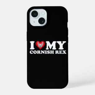 I Love (Heart) My Cornish Rex iPhone 15 Case