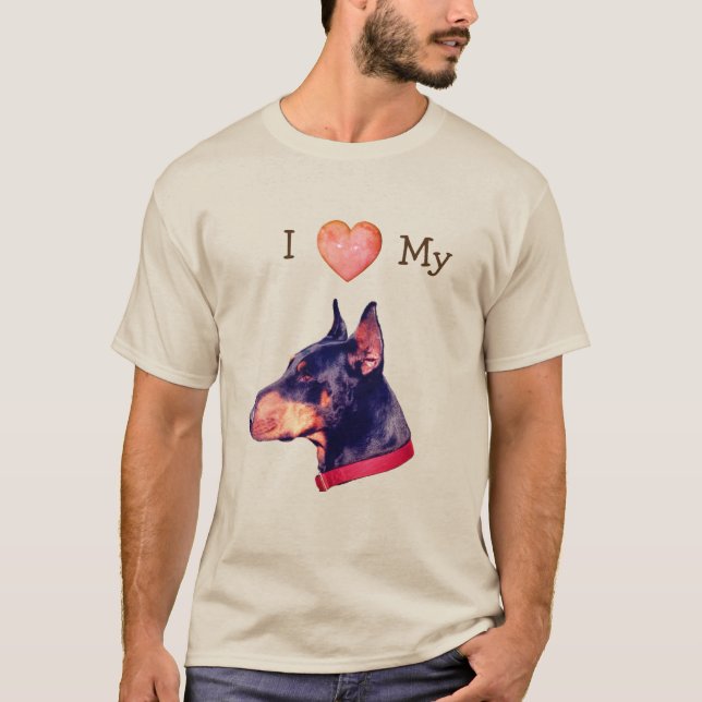 I Love Heart My Doberman  T-Shirt (Front)