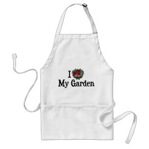 I Love Heart My Garden - Flower Vegetable Garden Standard Apron