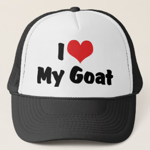 I Love Heart My Goat Trucker Hat