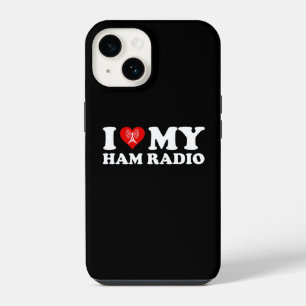 I Love (Heart) My Ham Radio iPhone 14 Case