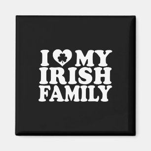 I Love Heart My Irish Family St Patricks Day Magnet