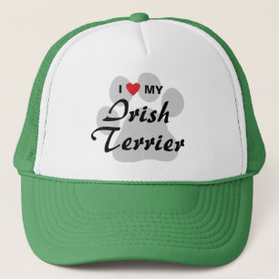 I Love (Heart) My Irish Terrier Trucker Hat