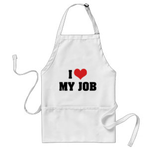 I Love Heart My Job Standard Apron