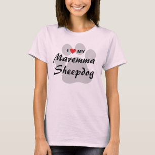 I Love (Heart) My Maremma Sheepdog Lovers Shirt