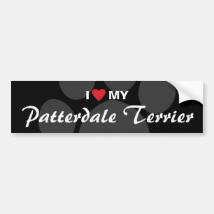 I Love (Heart) My Patterdale Terrier Bumper Sticker