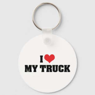 I Love Heart My Truck - Truck Lover Key Ring