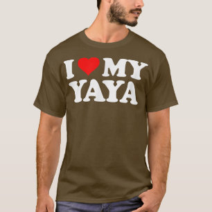 I Love Heart My Yaya  T-Shirt