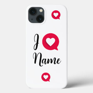 I Love / Heart Name Mag red Two-Tone Coffee Mug iPhone 13 Case
