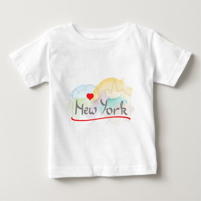 I love (heart) New York, New York Baby T-Shirt (Front)