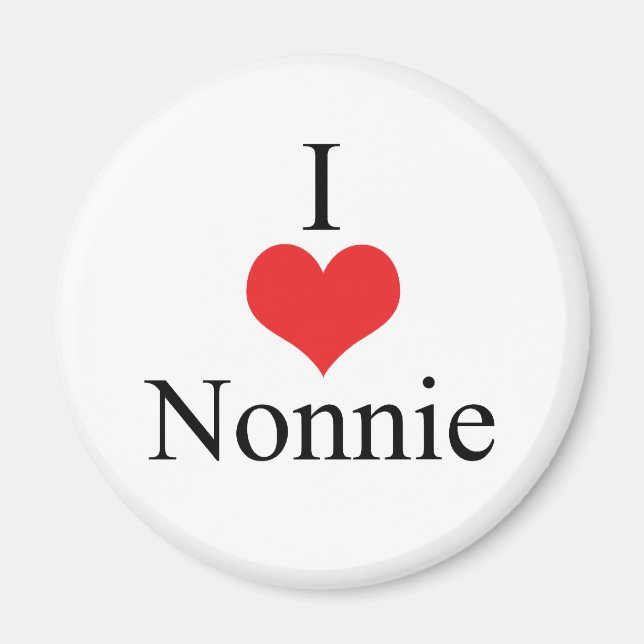I Love (Heart) Nonnie Magnet (Front)