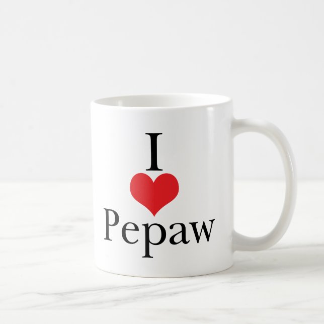 I Love (Heart) Pepaw Coffee Mug (Right)
