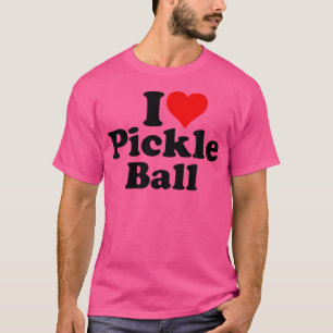 I Love Heart Pickle Ball Pickleball T-Shirt