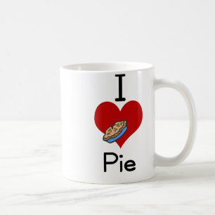 I love-heart pie coffee mug