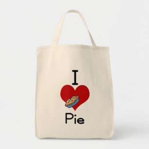 I love-heart pie tote bag
