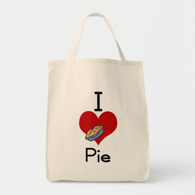 I love-heart pie tote bag (Front)