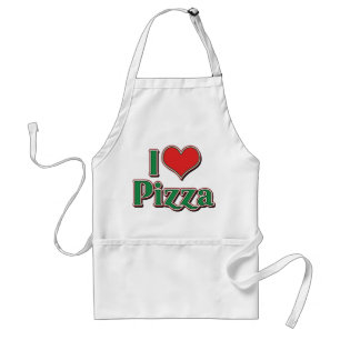 I Love Heart Pizza Standard Apron