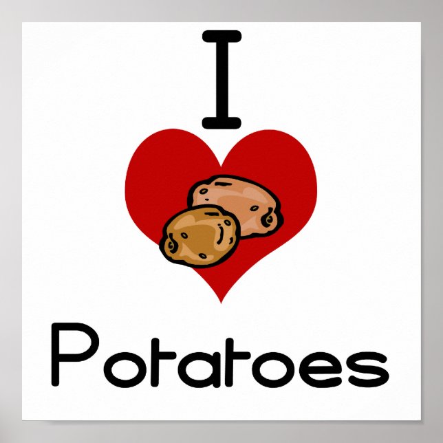 I love-heart potato poster (Front)