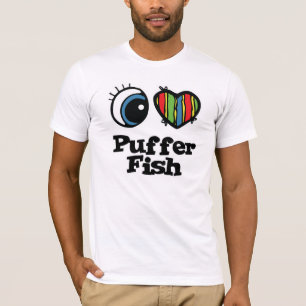I Love (Heart) Puffer Fish T-Shirt