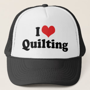 I Love Heart Quilting - Sewing Quilter Trucker Hat