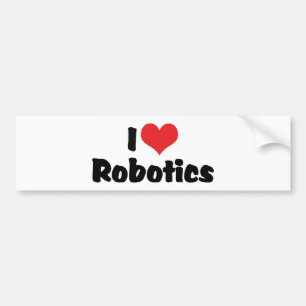 I Love Heart Robotics - Robot Lover Bumper Sticker