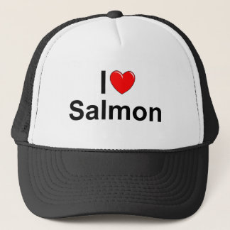 I Love (Heart) Salmon Trucker Hat