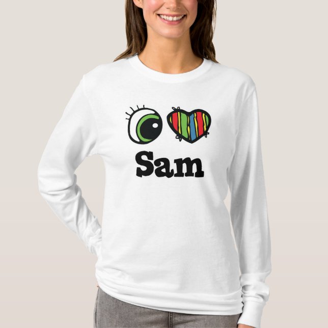 I Love (Heart) Sam T-Shirt (Front)