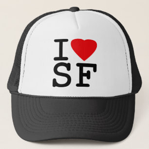 I Love Heart San Francisco Trucker Hat