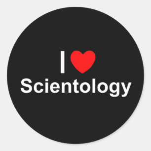 I Love (Heart) Scientology Classic Round Sticker
