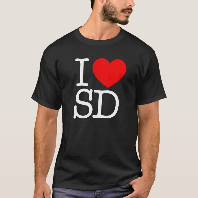 I Love (Heart) SD T-Shirt (Front)