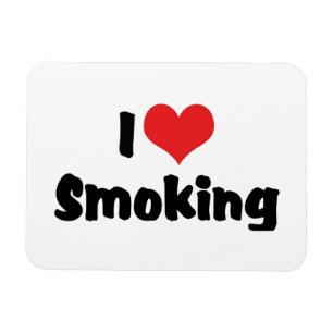I Love Heart Smoking - Tobacco Cigarette Smokers Magnet