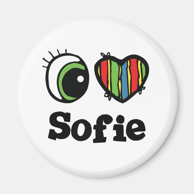 I Love (Heart) Sofie Magnet (Front)