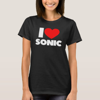 I Love Heart Sonic T-Shirt