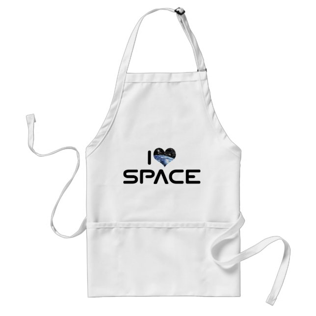 I Love Heart Space - Outer Space Astronomy Lover Standard Apron (Front)