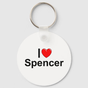 I Love (Heart) Spencer Key Ring