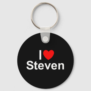 I Love (Heart) Steven Key Ring