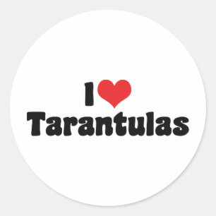 I Love Heart Tarantulas - Spider Lover Classic Round Sticker