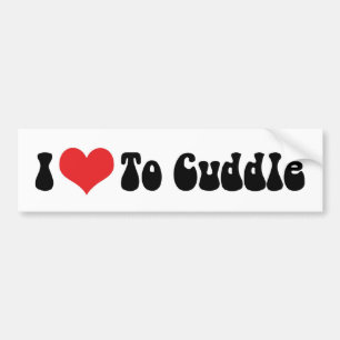 I love Heart To Cuddle Bumper Sticker