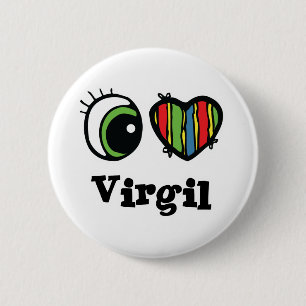 I Love (Heart) Virgil 6 Cm Round Badge